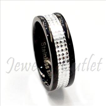 Stainless Steel Mens Comfort Fit Band