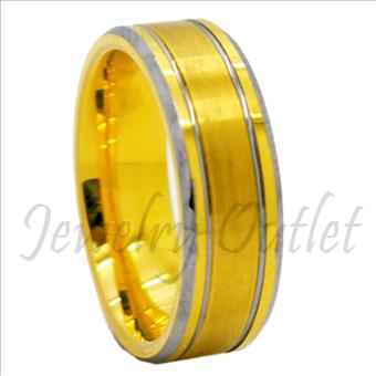 Tungsten Carbide gold plated ring (Sold Out)
